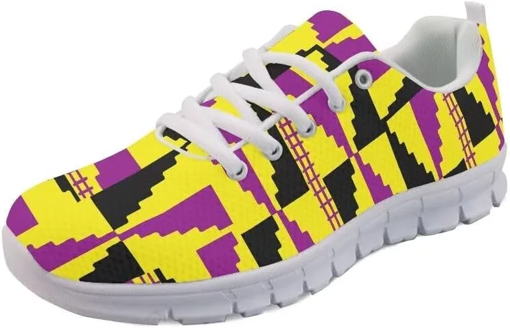 AmzPrint Американские азтекские кенты этнический графический племенной принт Белая подошва Африканские мужские кроссовки модные повседневные
AmzPrint Американские азтекские кенты этнический графический племенной принт Белая подошва Африканские мужские кроссовки модные повседневные