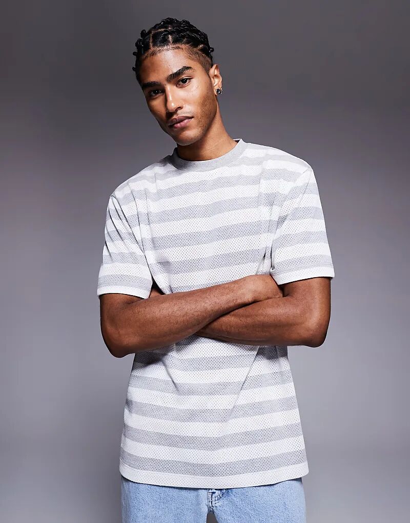 Свободная футболка ASOS DESIGN в фактурную полоску
Свободная футболка ASOS DESIGN в фактурную полоску