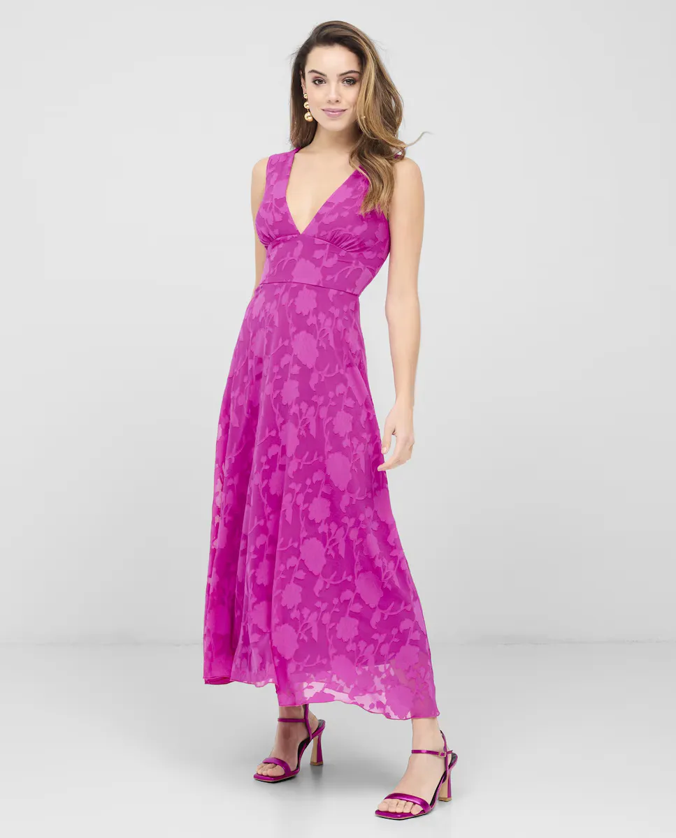 Платье миди с принтом Veneno en la piel, розовый
Платье миди с принтом Veneno en la piel, розовый