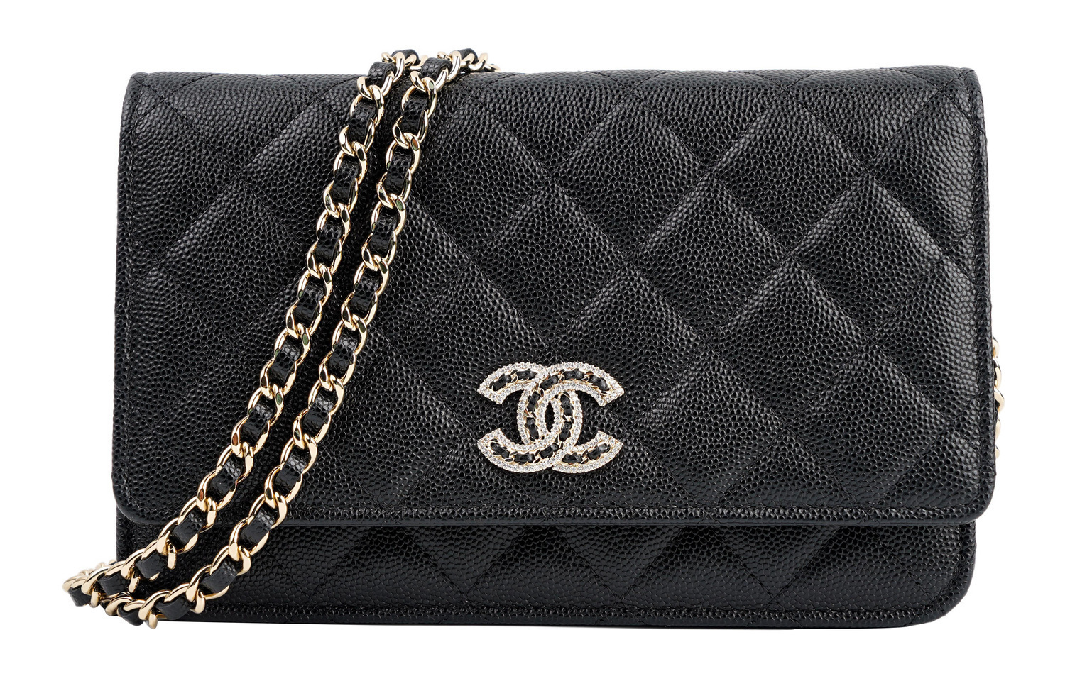 CHANEL Кошелек на цепочке WOC из кожи кавиар, женская сумка через плечо, кросс-боди черный
CHANEL Кошелек на цепочке WOC из кожи кавиар, женская сумка через плечо, кросс-боди черный