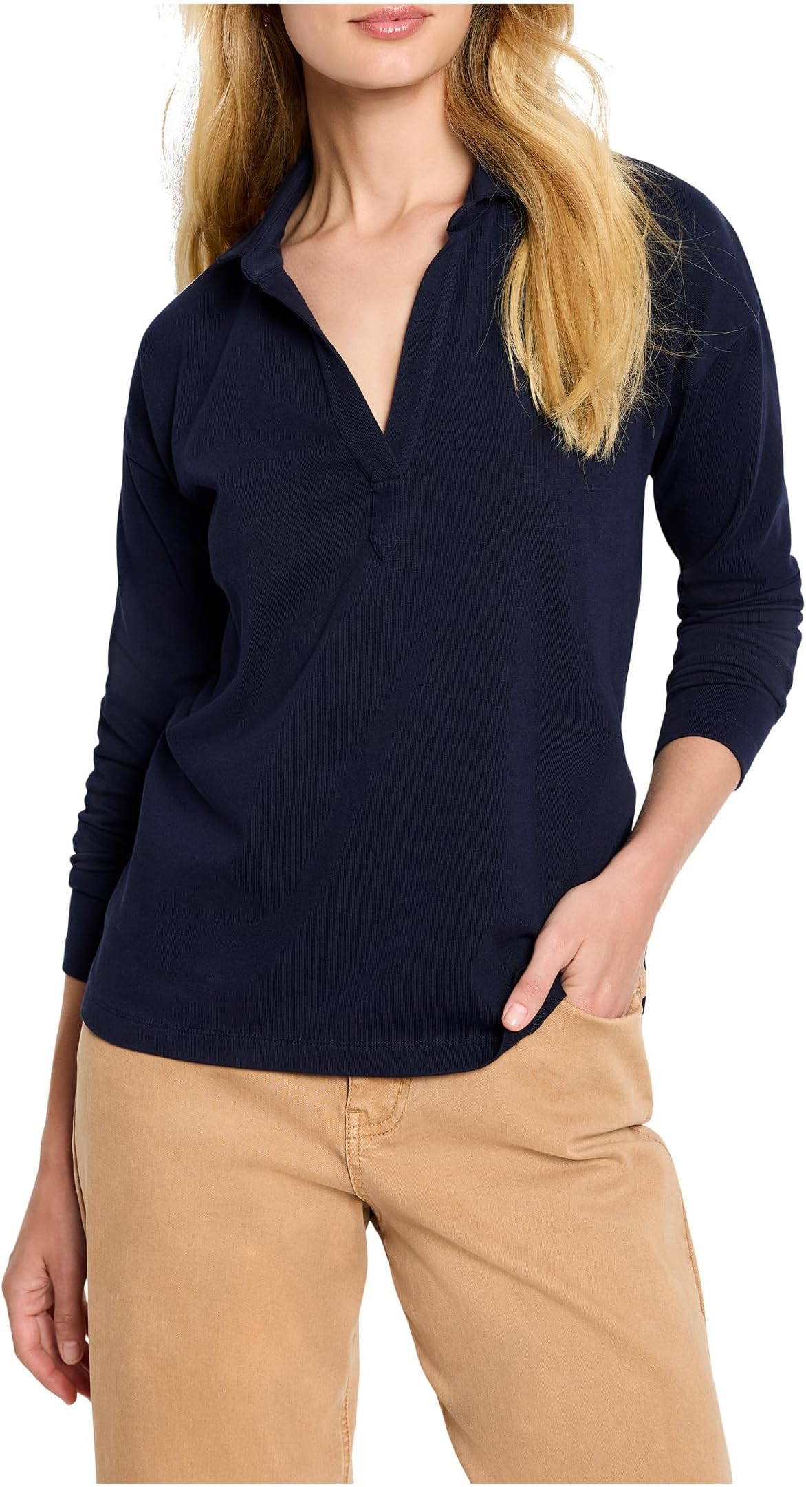 Топ NIC+ZOE Easy Polo Top, Dark Indigo
Топ NIC+ZOE Easy Polo Top, Dark Indigo