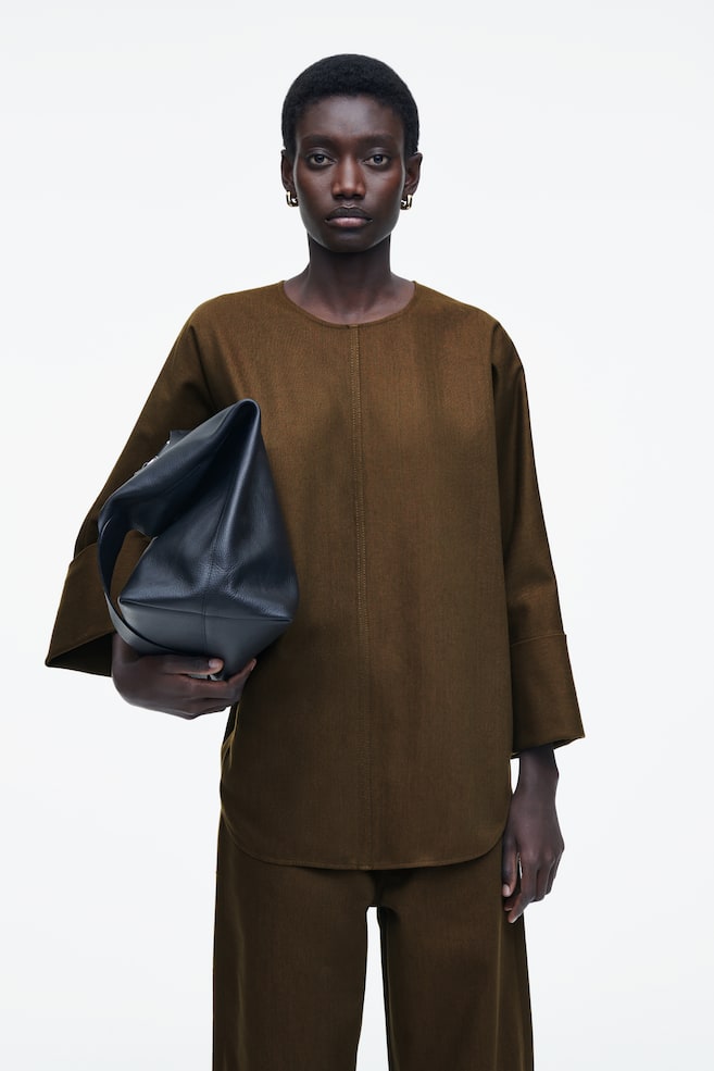 Джинсовый топ свободного кроя Cos, коричневый
Джинсовый топ свободного кроя Cos, коричневый