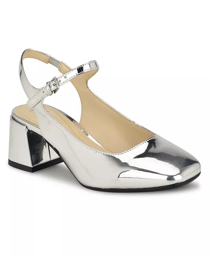 Женские туфли-лодочки Roslin 9X9 на блочном каблуке с квадратным носком Nine West, серебро
Женские туфли-лодочки Roslin 9X9 на блочном каблуке с квадратным носком Nine West, серебро