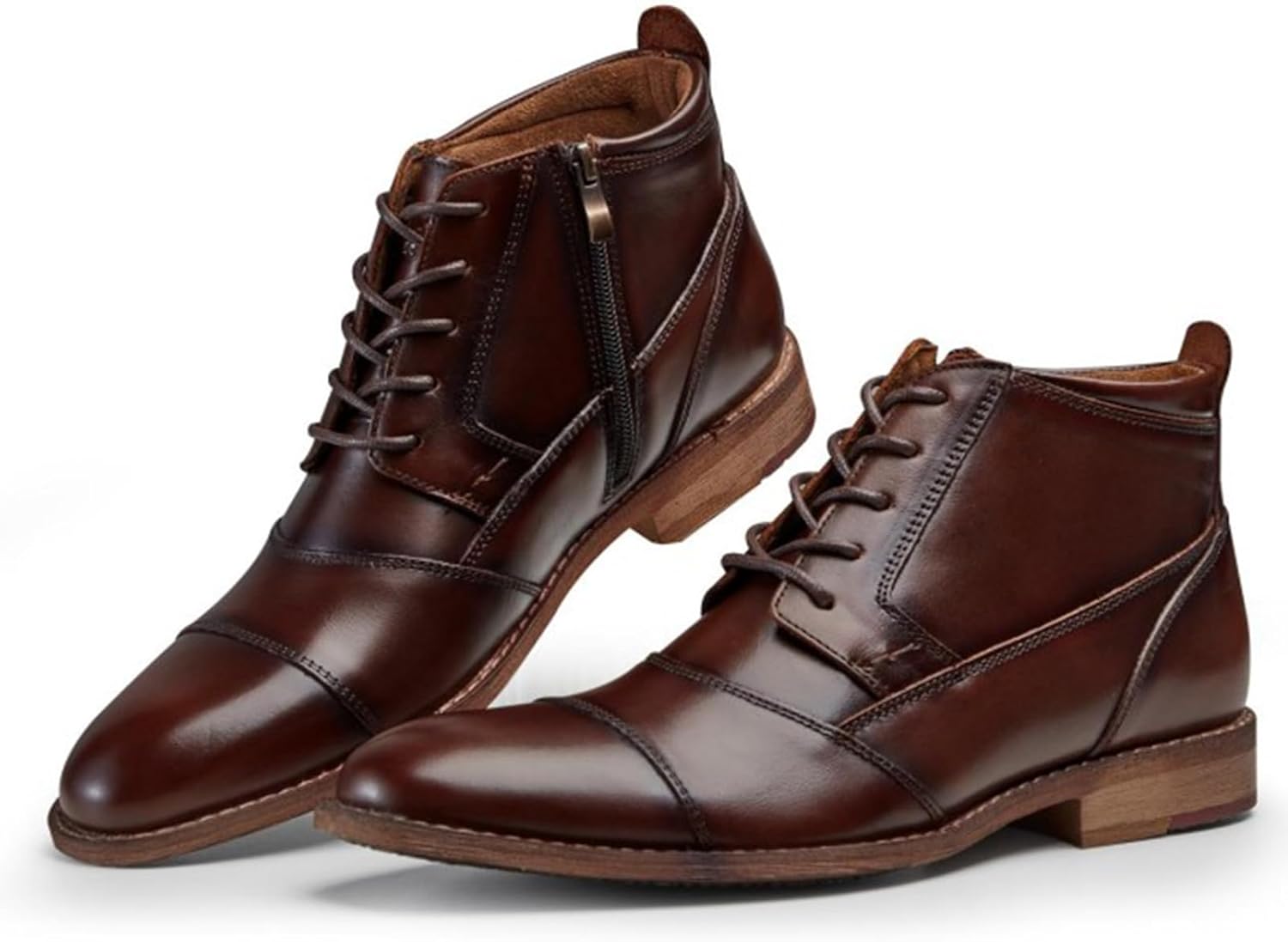 Мужские классические ботинки OXNEUHG из натуральной кожи Oxford с носком капля, шнуровкой и боковой молнией, средняя посадка, формальные туфли, повседневные деловые ботинки-казаки, коричневый
Мужские классические ботинки OXNEUHG из натуральной кожи Oxford с носком капля, шнуровкой и боковой молнией, средняя посадка, формальные туфли, повседневные деловые ботинки-казаки, коричневый