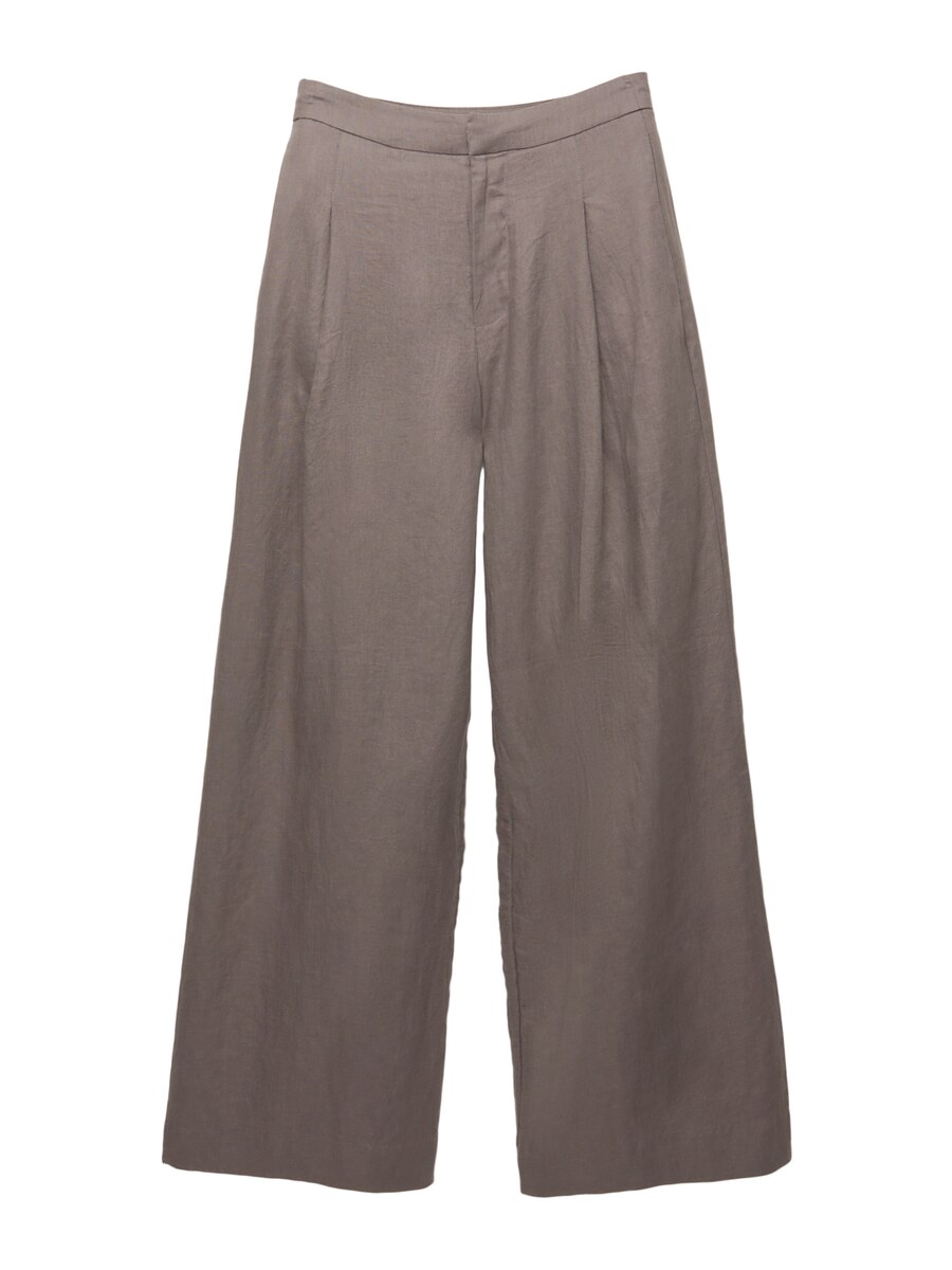 Широкие брюки со складками спереди Pull&Bear, серо-коричневый
Широкие брюки со складками спереди Pull&Bear, серо-коричневый