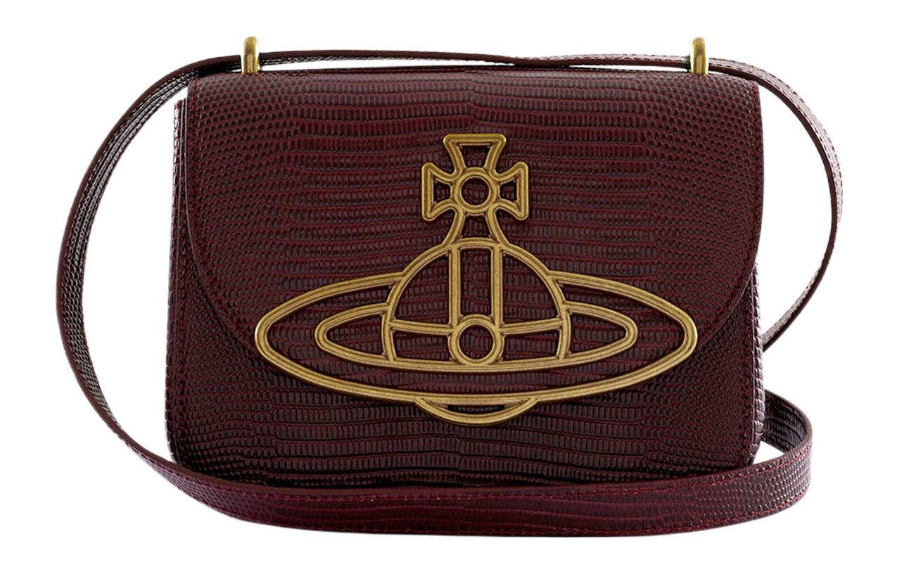 Vivienne Westwood Сумка через плечо из телячьей кожи бордового цвета
Vivienne Westwood Сумка через плечо из телячьей кожи бордового цвета