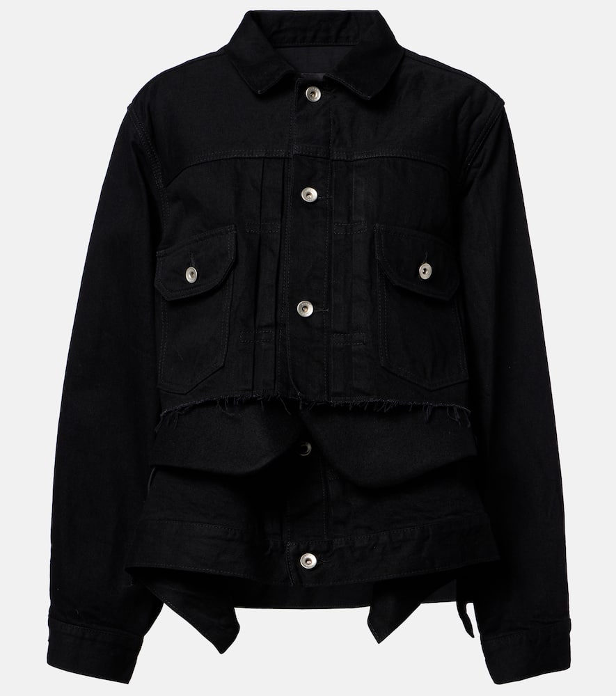 Многослойная джинсовая куртка Sacai, Black
Многослойная джинсовая куртка Sacai, Black