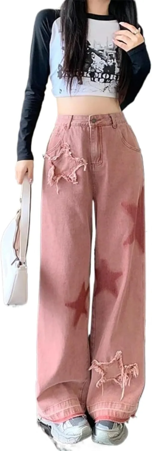 LRF рваные джинсы flare с пачворком и звездами
LRF рваные джинсы flare с пачворком и звездами