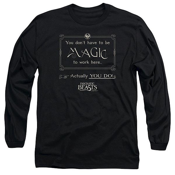 Футболка с длинным рукавом Fantastic beasts magic to work here Licensed Character
Футболка с длинным рукавом Fantastic beasts magic to work here Licensed Character