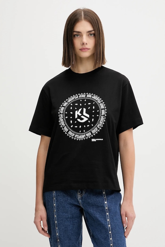 Хлопковая футболка Karl Lagerfeld Jeans, черный
Хлопковая футболка Karl Lagerfeld Jeans, черный