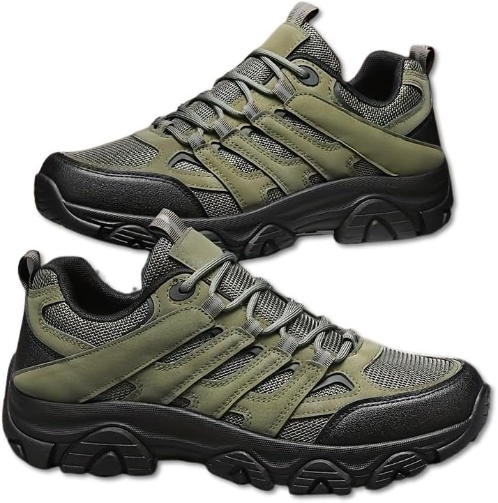 Мужские ретро винтажные походные кроссовки - дышащие низкие кроссовки для активного отдыха с верхом из ПУ/ткани, тренировочная обувь, прочная конструкция, универсальная обувь для активного образа жизни Minlaidian, зеленый
Мужские ретро винтажные походные кроссовки - дышащие низкие кроссовки для активного отдыха с верхом из ПУ/ткани, тренировочная обувь, прочная конструкция, универсальная обувь для активного образа жизни Minlaidian, зеленый