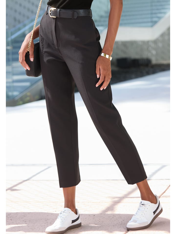 Костюмные брюки LASCANA, черный
Костюмные брюки LASCANA, черный