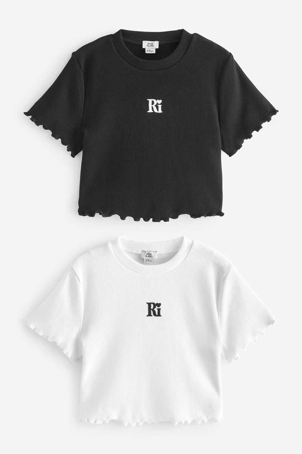 Футболки для девочек с салатовым краем, 2 шт в упаковке River Island, черный
Футболки для девочек с салатовым краем, 2 шт в упаковке River Island, черный