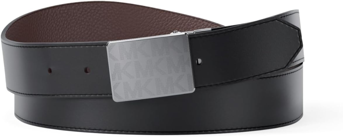 Michael Kors мужской реверсивный ремень с бляшкой Mk, 31 мм, Light Gunmetal Hardware/Black
Michael Kors мужской реверсивный ремень с бляшкой Mk, 31 мм, Light Gunmetal Hardware/Black