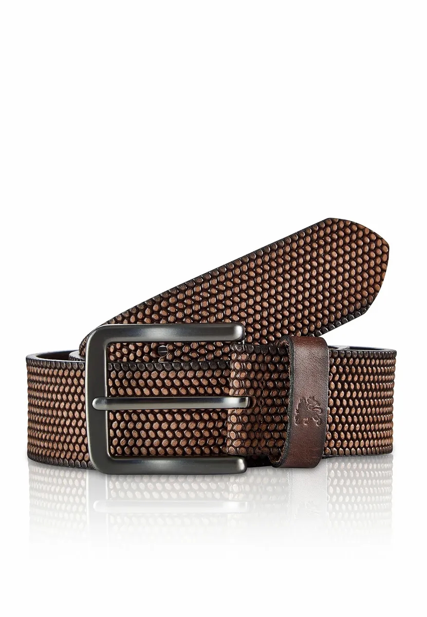 Ремень кожаный LERROS "Ремень LERROS *Lewis* из тисненой кожи буйвола", коричневый
Ремень кожаный LERROS "Ремень LERROS *Lewis* из тисненой кожи буйвола", коричневый