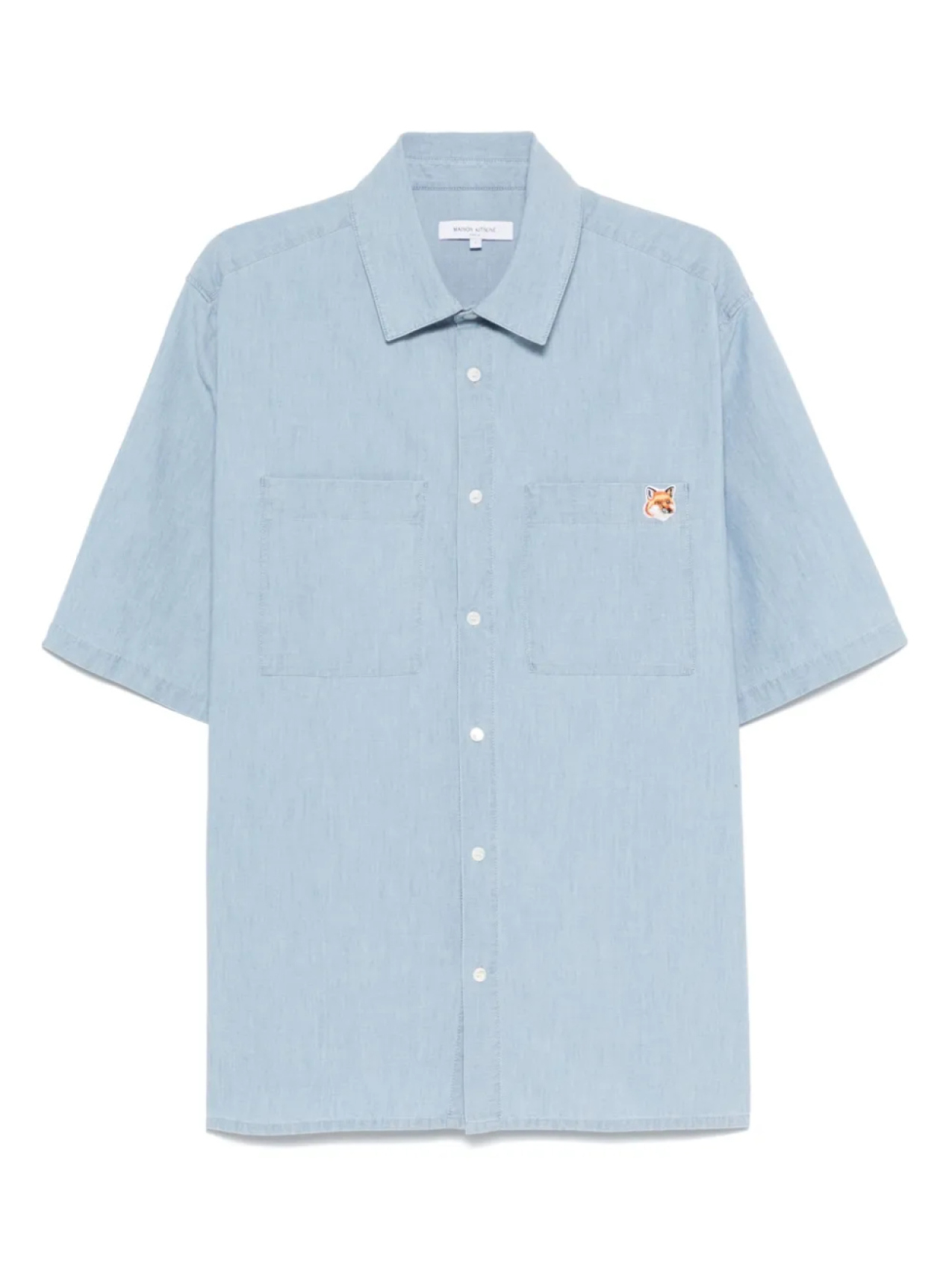 Рубашка с короткими рукавами Maison Kitsuné, синий 
Рубашка с короткими рукавами Maison Kitsuné, синий