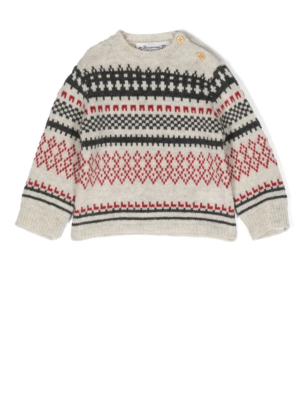 Джемпер Berthilie вязки интарсия Bonpoint, серый
Джемпер Berthilie вязки интарсия Bonpoint, серый
