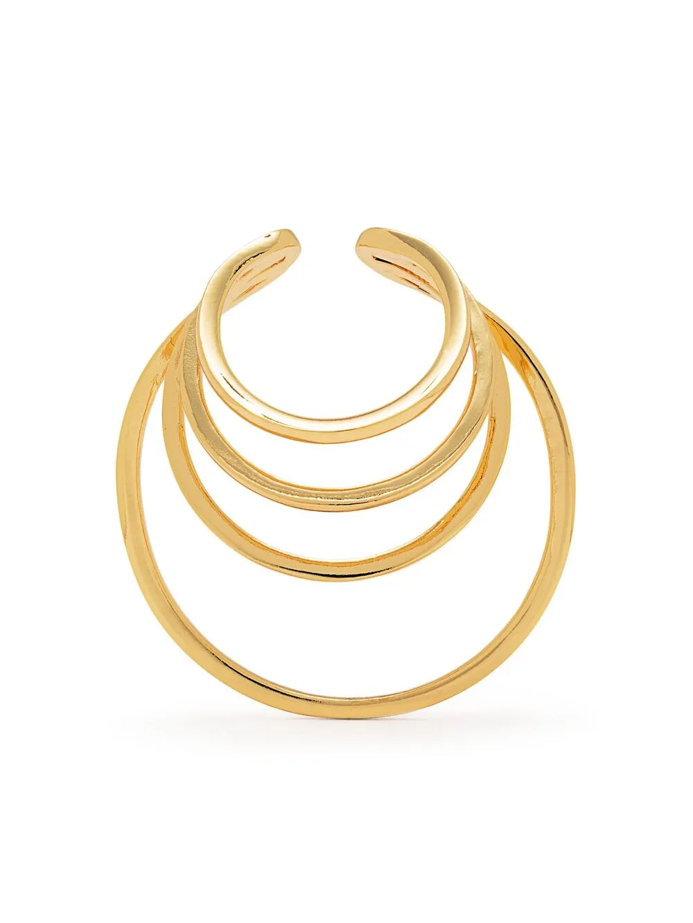 Серьга-кафф из нескольких колец Federica Tosi, золотистый
Серьга-кафф из нескольких колец Federica Tosi, золотистый