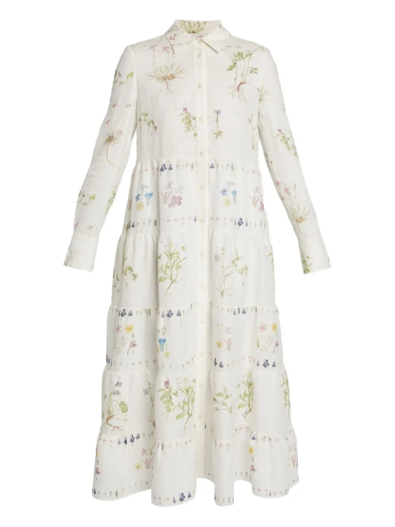 Платье-рубашка с длинными рукавами ERDEM, белый
Платье-рубашка с длинными рукавами ERDEM, белый