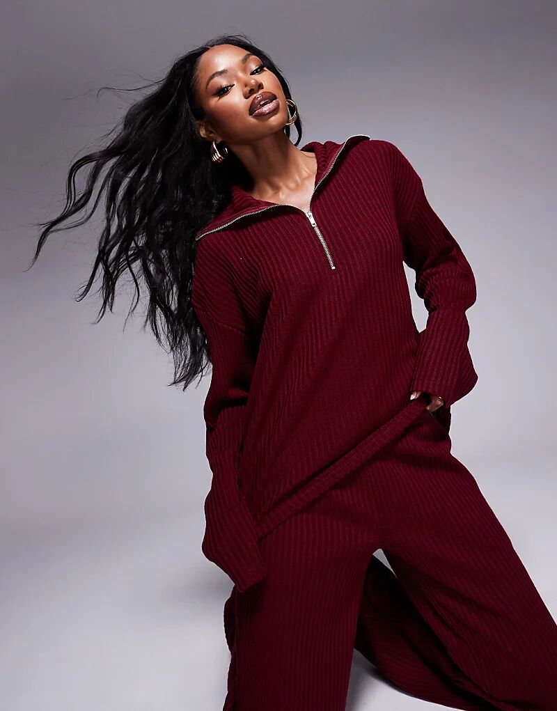 Топ с длинными рукавами и молнией до середины голени от ASOS DESIGN в бордовом цвете
Топ с длинными рукавами и молнией до середины голени от ASOS DESIGN в бордовом цвете