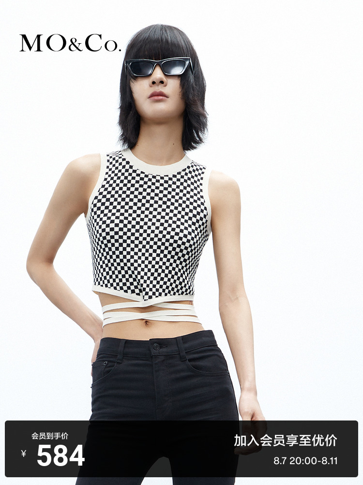 Свитер короткий Moco с ремешками, черный / белый
Свитер короткий Moco с ремешками, черный / белый