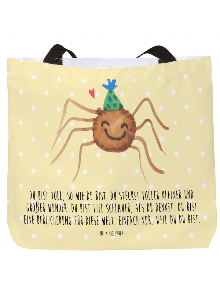 Сумка-шоппер Mr & Mrs Panda Spinne Agathe Party, пастельно-желтый
Сумка-шоппер Mr & Mrs Panda Spinne Agathe Party, пастельно-желтый