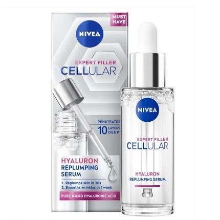 Сыворотка Cellular Expert Filler Hyaluron Replumping 30 мл Nivea
Сыворотка Cellular Expert Filler Hyaluron Replumping 30 мл Nivea