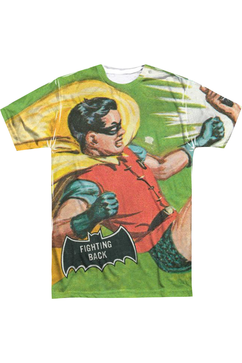 Футболка / футболка с коротким рукавом для взрослых из полиэстера Batman Classic Tv Fighting Back (принт спереди/сзади) Gildan, белый
Футболка / футболка с коротким рукавом для взрослых из полиэстера Batman Classic Tv Fighting Back (принт спереди/сзади) Gildan, белый