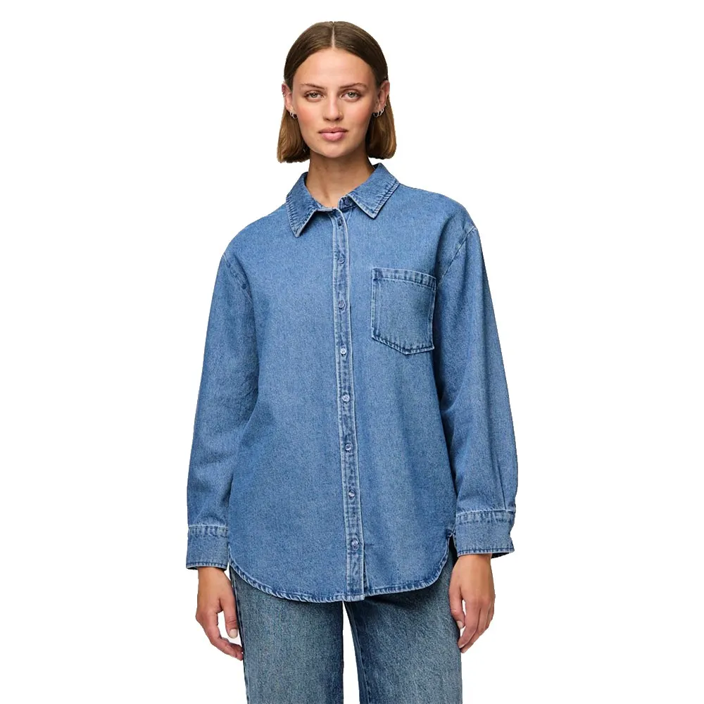 Рубашка с длинным рукавом Pieces Maisie, синий
Рубашка с длинным рукавом Pieces Maisie, синий