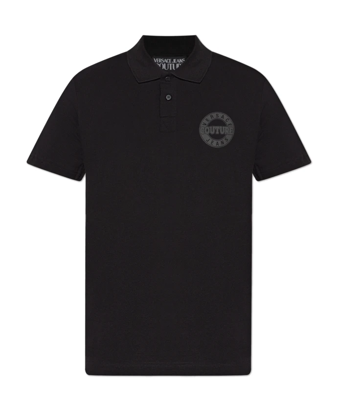 Рубашка-Поло с напечатанным логотипом Versace Jeans Couture, черный
Рубашка-Поло с напечатанным логотипом Versace Jeans Couture, черный