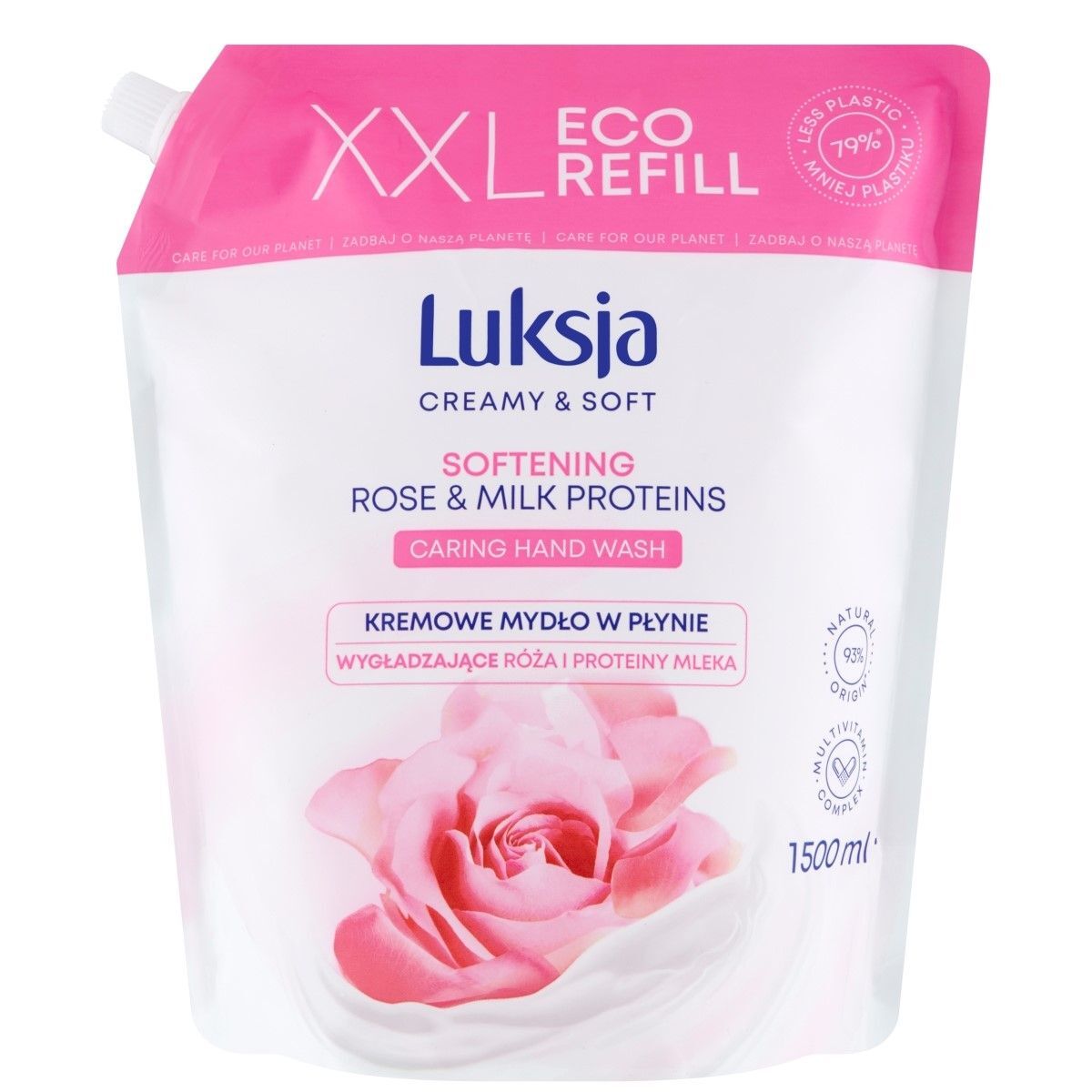 Сменный блок - жидкое мыло Luksja Rose Refill, 1500 мл
Сменный блок - жидкое мыло Luksja Rose Refill, 1500 мл