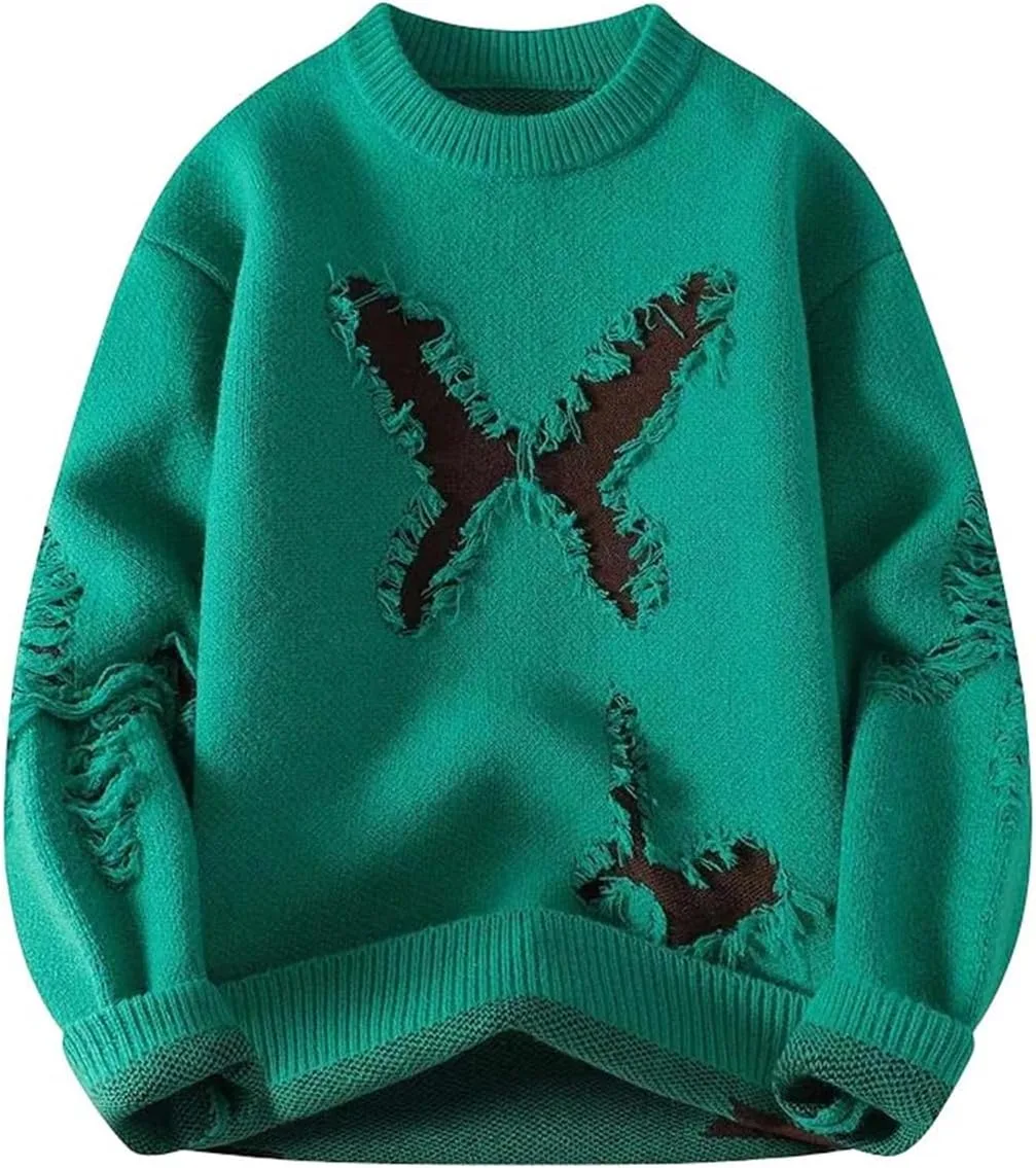 Мужской свитер с пэчворк дизайном и фактурным узором для городского стиля
Мужской свитер с пэчворк дизайном и фактурным узором для городского стиля