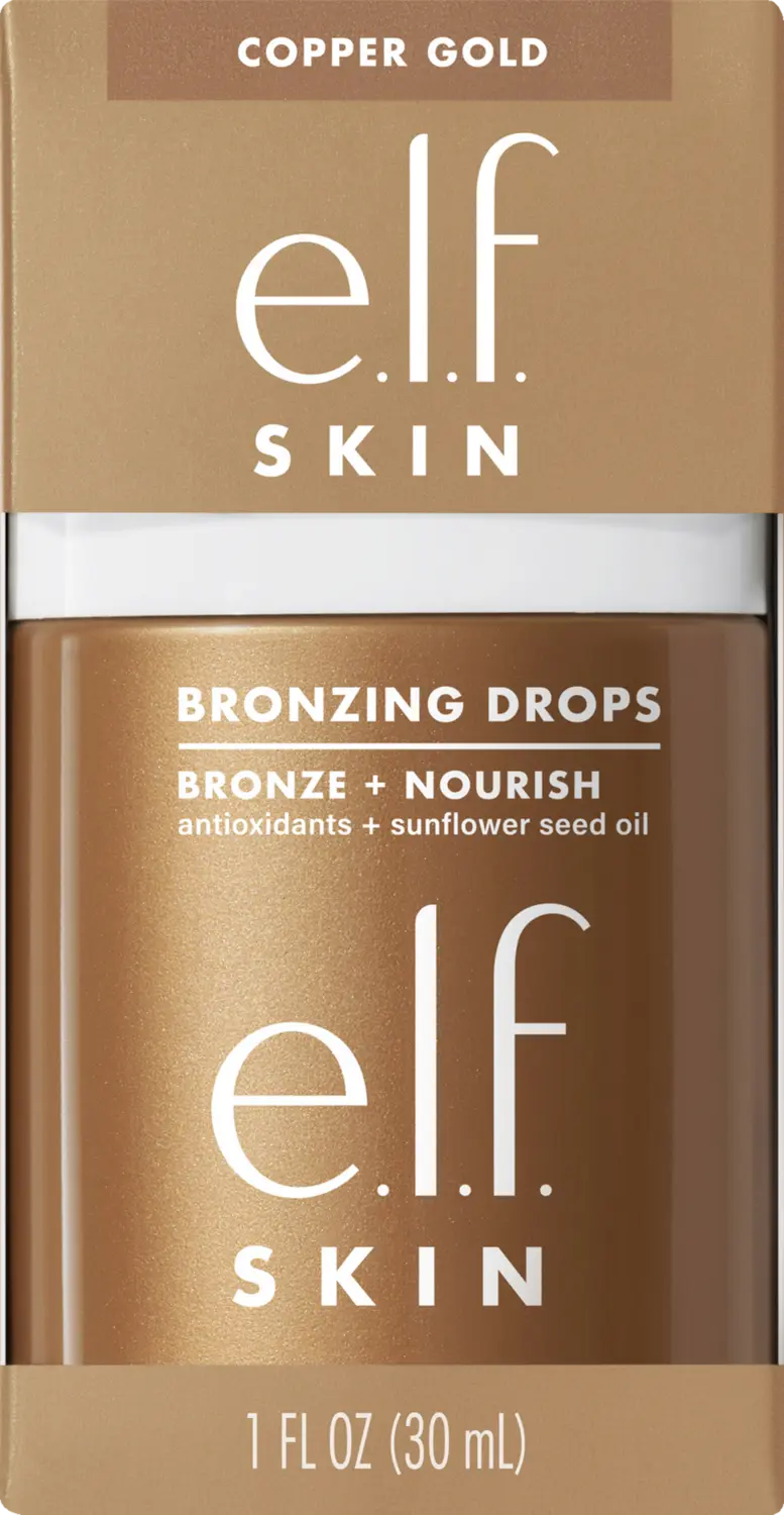 Сыворотка для лица e.l.f. Cosmetics Bronzing Drops Copper Gold
Сыворотка для лица e.l.f. Cosmetics Bronzing Drops Copper Gold