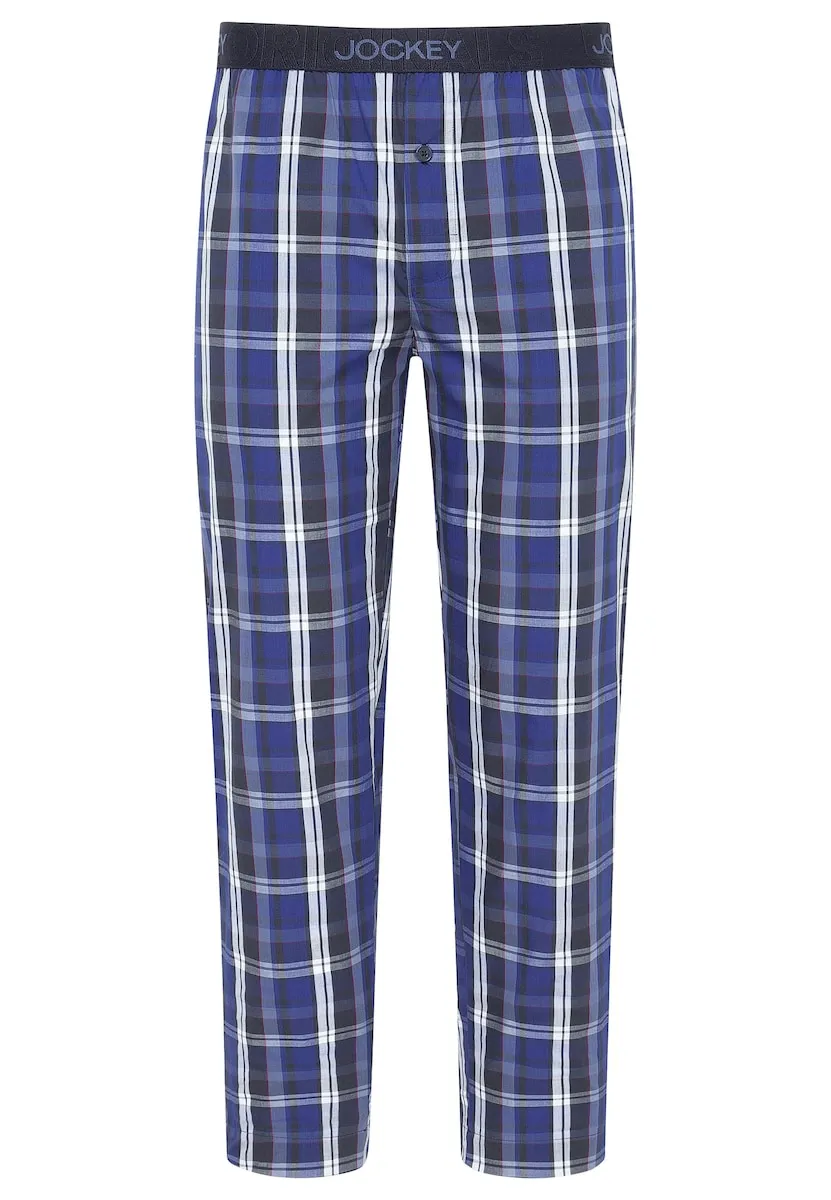 Мужские длинные клетчатые пижамные брюки Jockey, синий
Мужские длинные клетчатые пижамные брюки Jockey, синий