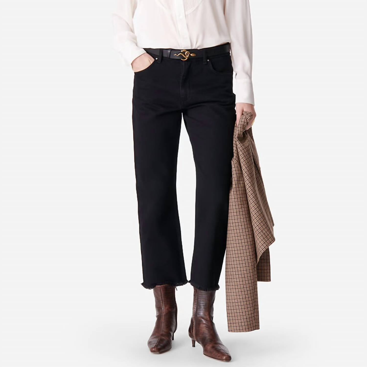 Женские прямые джинсы Biarritz в черном цвете Vanessa Bruno
Женские прямые джинсы Biarritz в черном цвете Vanessa Bruno