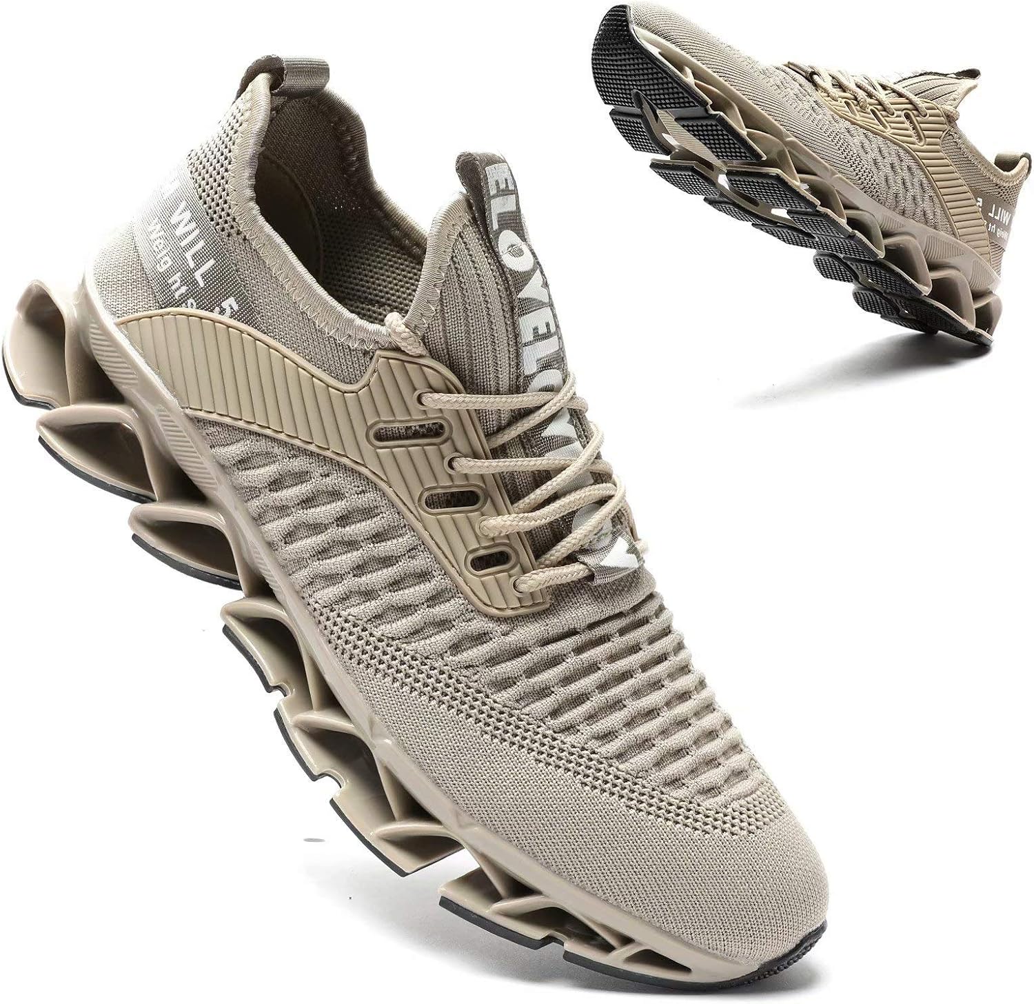 Мужские модные кроссовки Vooncosir, дышащие сетчатые беговые кроссовки, лезвие, противоскользящая мягкая подошва, повседневная спортивная обувь для ходьбы, бежевый
Мужские модные кроссовки Vooncosir, дышащие сетчатые беговые кроссовки, лезвие, противоскользящая мягкая подошва, повседневная спортивная обувь для ходьбы, бежевый