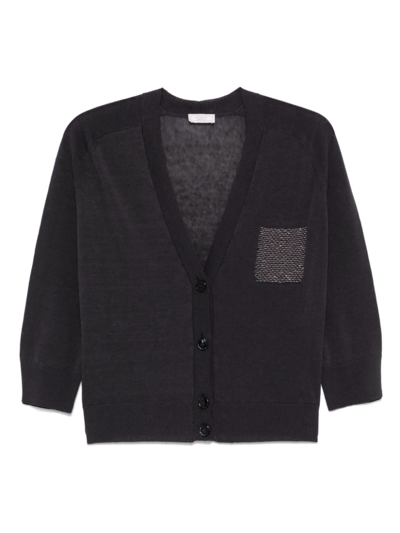 Кардиган, украшенный бисером Peserico, серый
Кардиган, украшенный бисером Peserico, серый