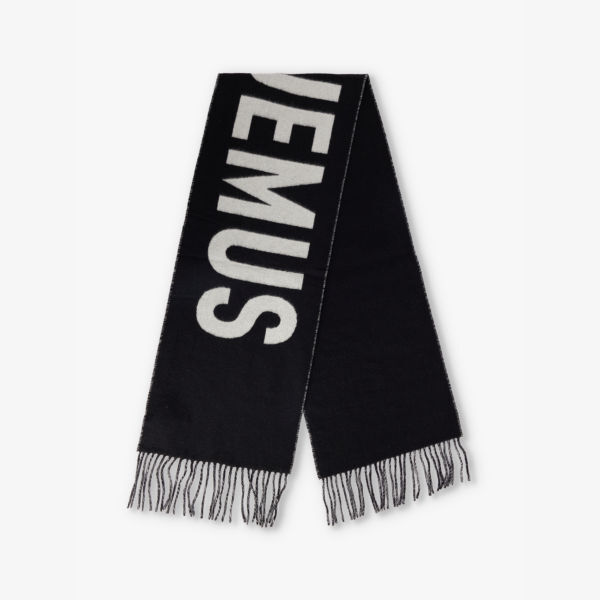 Шарф L'Echarpe из шерстяной вязки с бахромой Jacquemus, черный
Шарф L'Echarpe из шерстяной вязки с бахромой Jacquemus, черный