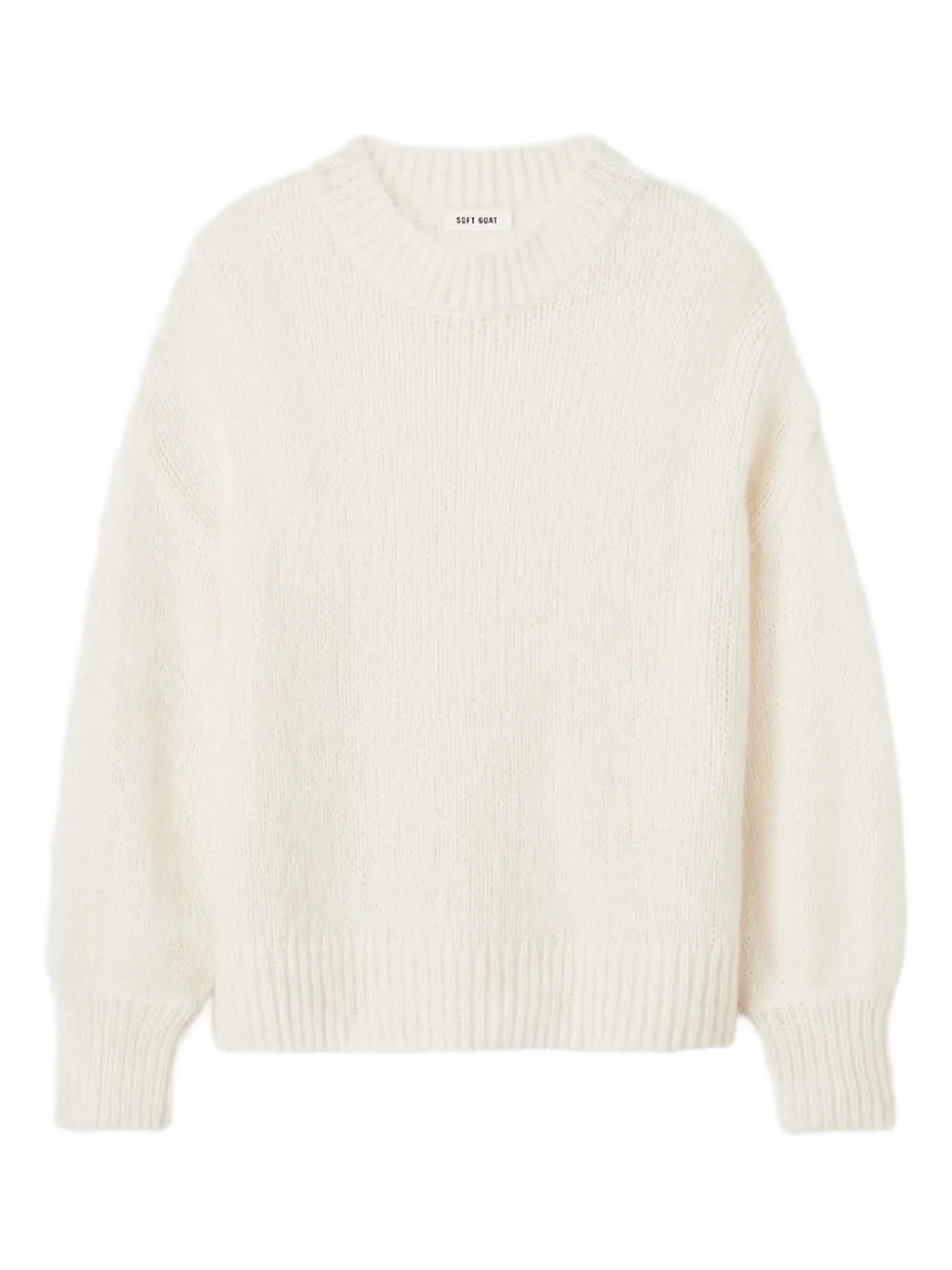 Вязаный джемпер с круглым вырезом Soft Goat, слоновая кость
Вязаный джемпер с круглым вырезом Soft Goat, слоновая кость