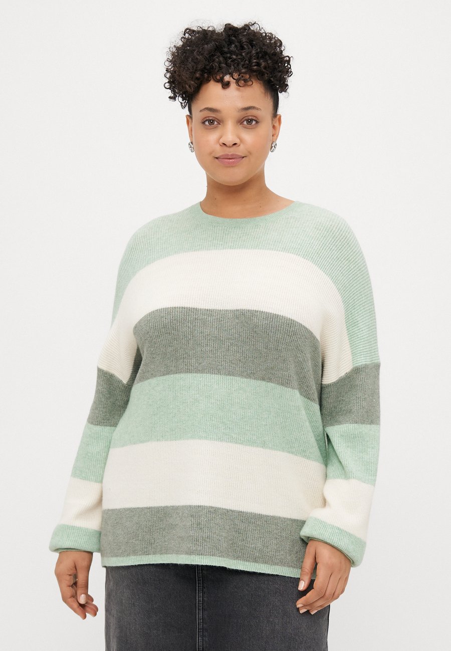 Джемпер ONLY Carmakoma CARATIA LIFE STRIPE , Silt Green/Whitecap Grey/Sea Spray/Green
Джемпер ONLY Carmakoma CARATIA LIFE STRIPE , Silt Green/Whitecap Grey/Sea Spray/Green