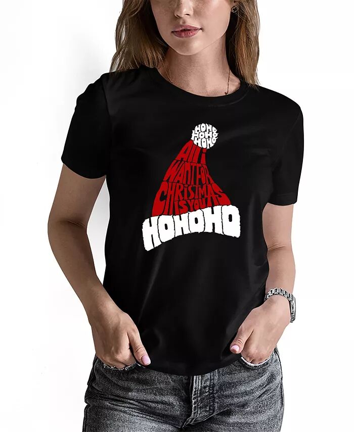 Женская футболка с круглым вырезом и надписью «Все, что я хочу на Рождество — это ты» LA Pop Art, черный
Женская футболка с круглым вырезом и надписью «Все, что я хочу на Рождество — это ты» LA Pop Art, черный