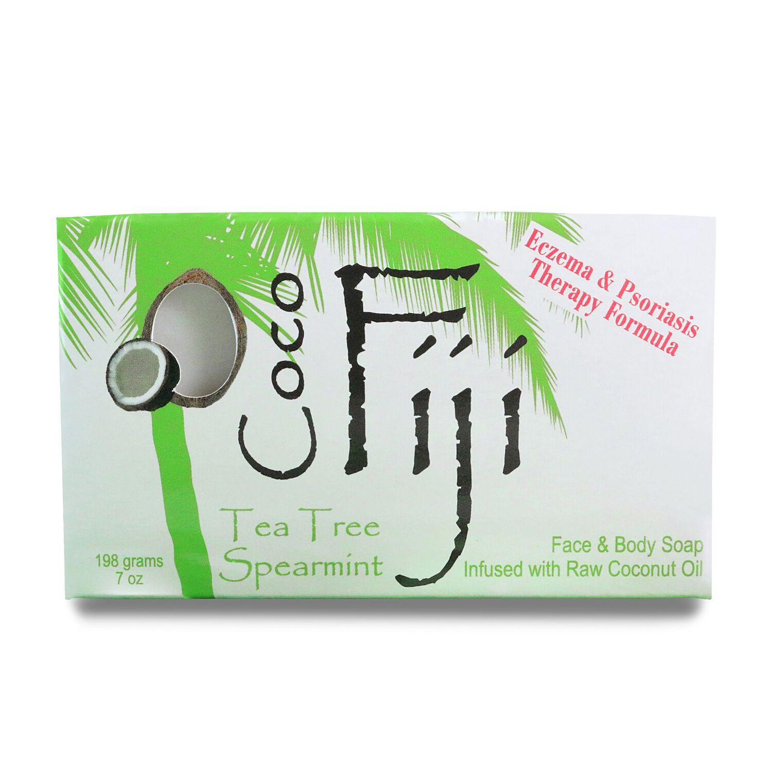 Organic Fiji Органическое кокосовое мыло для лица и тела чайное дерево и мята 198 г
Organic Fiji Органическое кокосовое мыло для лица и тела чайное дерево и мята 198 г