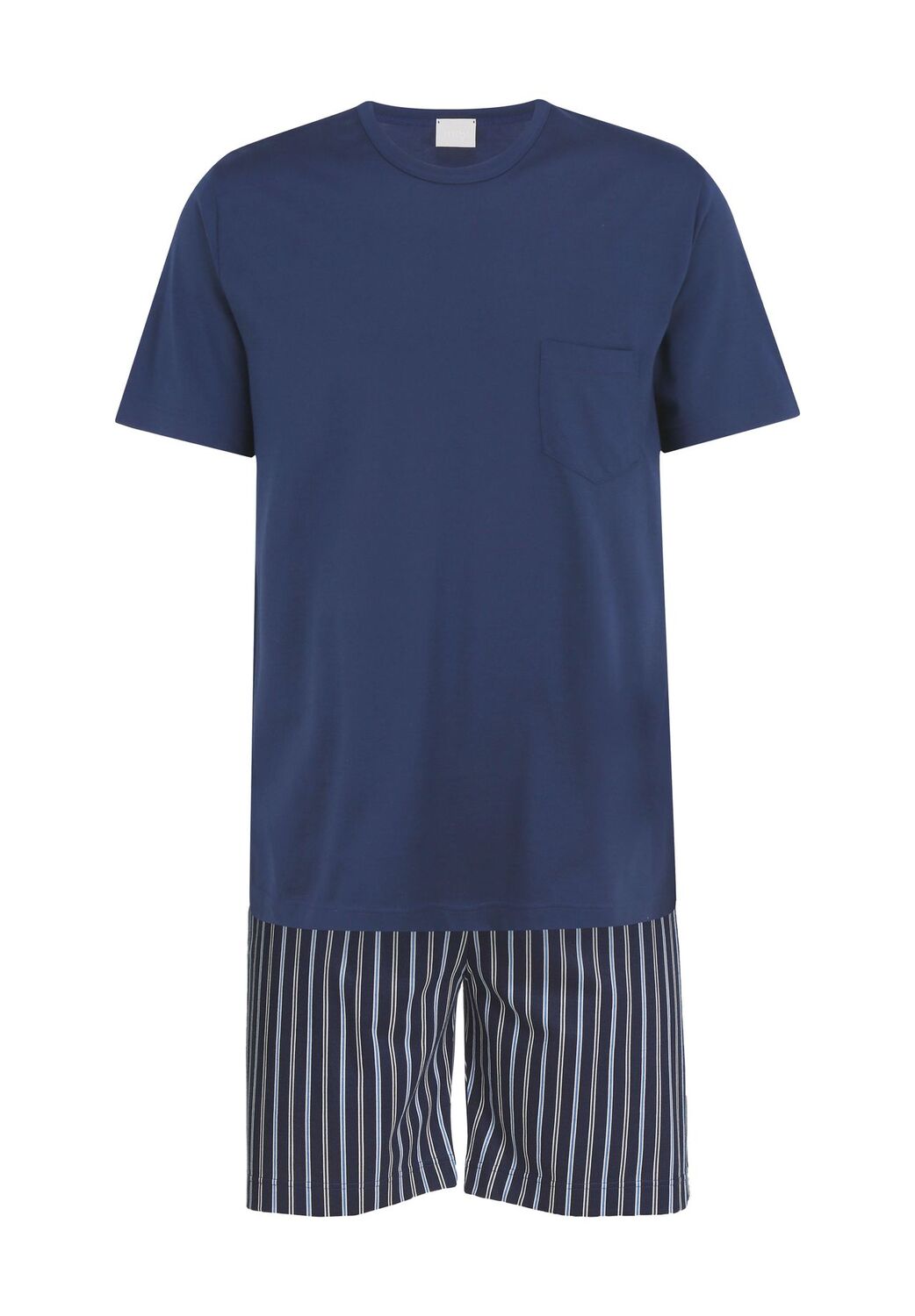 Мужская короткая пижама в полоску с круглым вырезом mey, темно-синий
Мужская короткая пижама в полоску с круглым вырезом mey, темно-синий