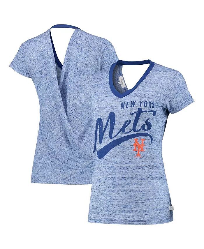Женская футболка с v-образным вырезом и запахом на спине Royal New York Mets Hail Mary Touch
Женская футболка с v-образным вырезом и запахом на спине Royal New York Mets Hail Mary Touch