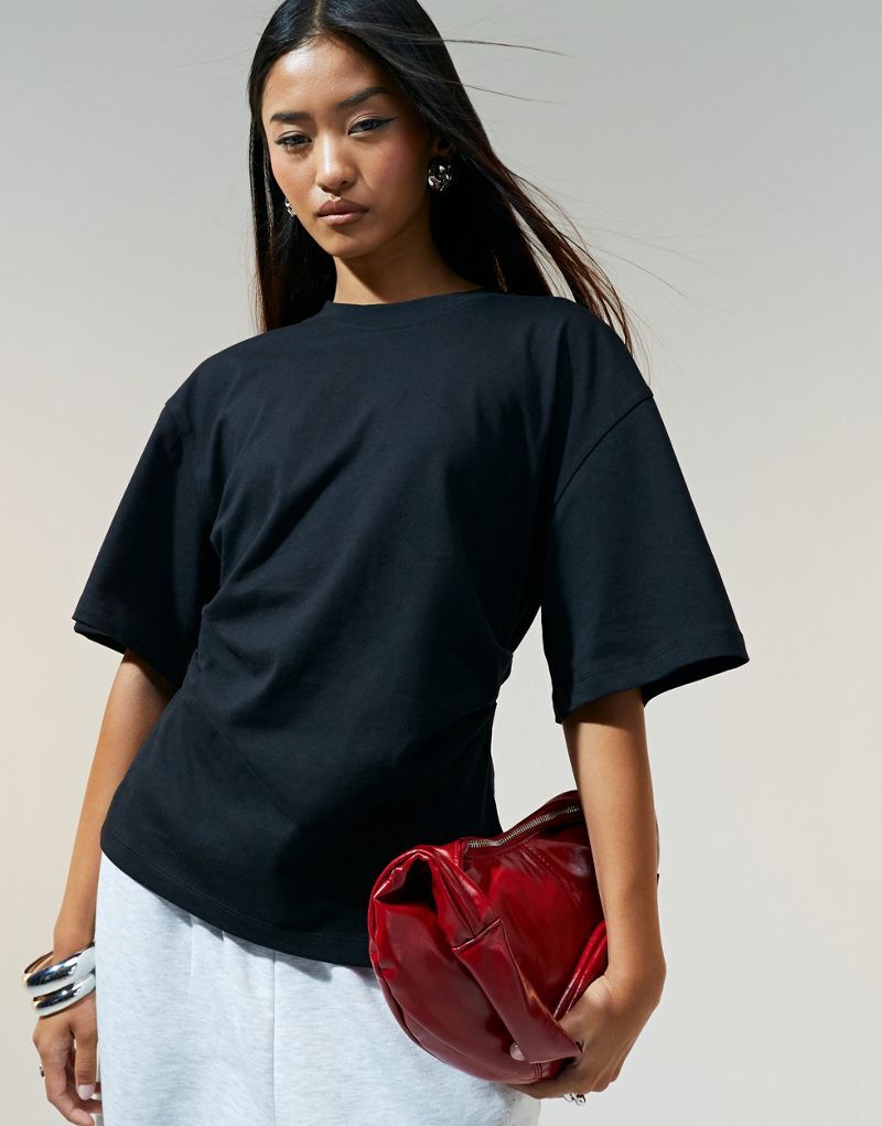 Футболка Asos Design Corset Waist, черный
Футболка Asos Design Corset Waist, черный