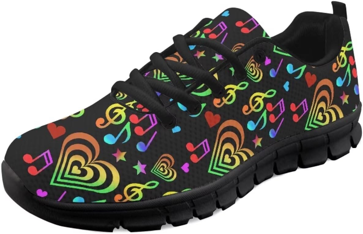 GETELINSENG Женские и мужские кроссовки для бега, модные теннисные, для тренировок в зале, для фитнеса, удобные кроссовки для тенниса и ходьбы, легкие, Rainbow Love Music Note
GETELINSENG Женские и мужские кроссовки для бега, модные теннисные, для тренировок в зале, для фитнеса, удобные кроссовки для тенниса и ходьбы, легкие, Rainbow Love Music Note