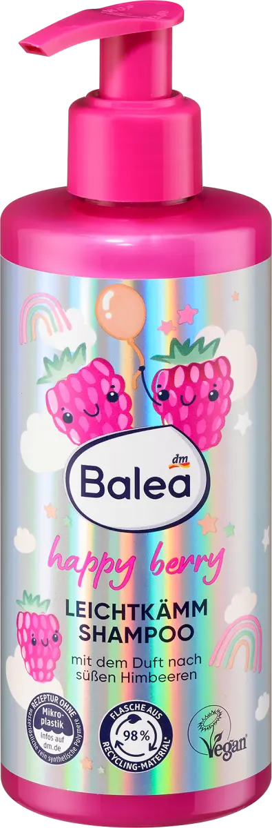 Шампунь для легкого расчесывания Happy Berry 250мл Balea
Шампунь для легкого расчесывания Happy Berry 250мл Balea