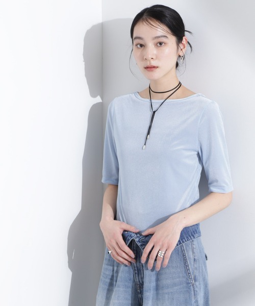 Футболка с прозрачной велюровой спинкой и рукавами 5/4 NANO universe, светло-голубой
Футболка с прозрачной велюровой спинкой и рукавами 5/4 NANO universe, светло-голубой