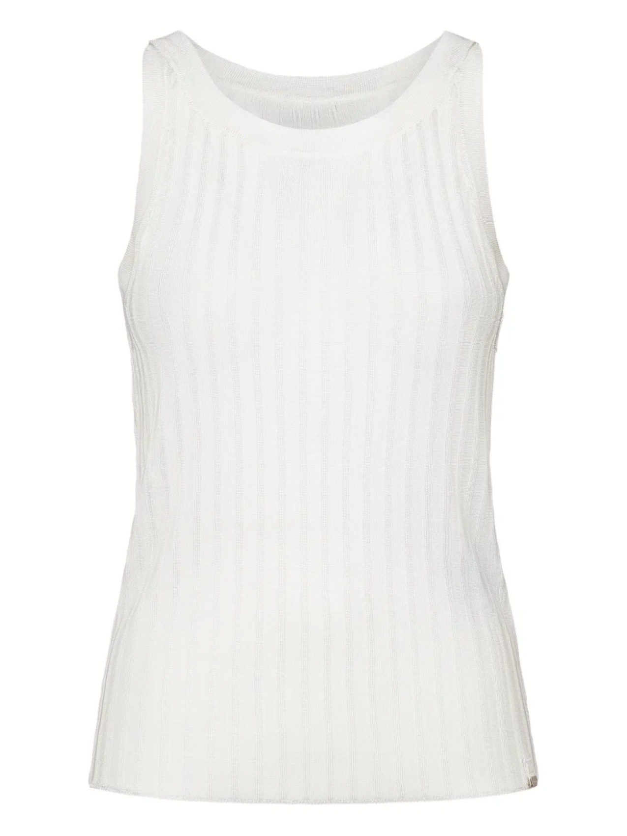 Топ без рукавов в рубчик Herno, белый
Топ без рукавов в рубчик Herno, белый
