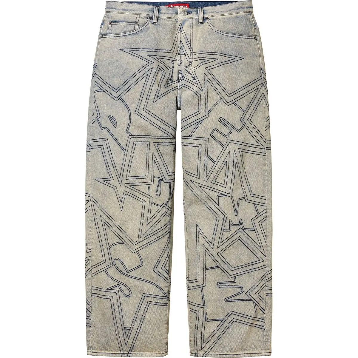 Джинсы мешковатые со строчкой stars Supreme, Dirty Color
Джинсы мешковатые со строчкой stars Supreme, Dirty Color